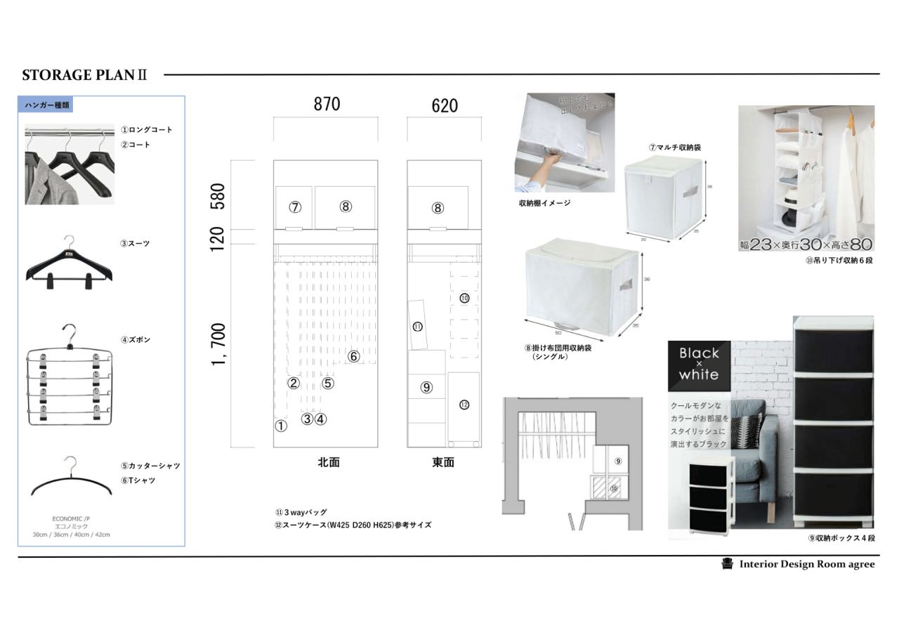 クローゼット収納プラン