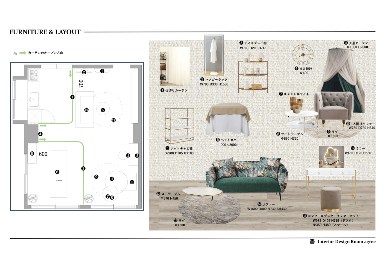 リンパサロンのコーディネート
